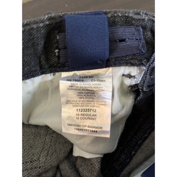 Wrangler Boys Size 10 Black Five Star Premium Loose Denim Jeans Adjustable Waist - Picture 4 of 5